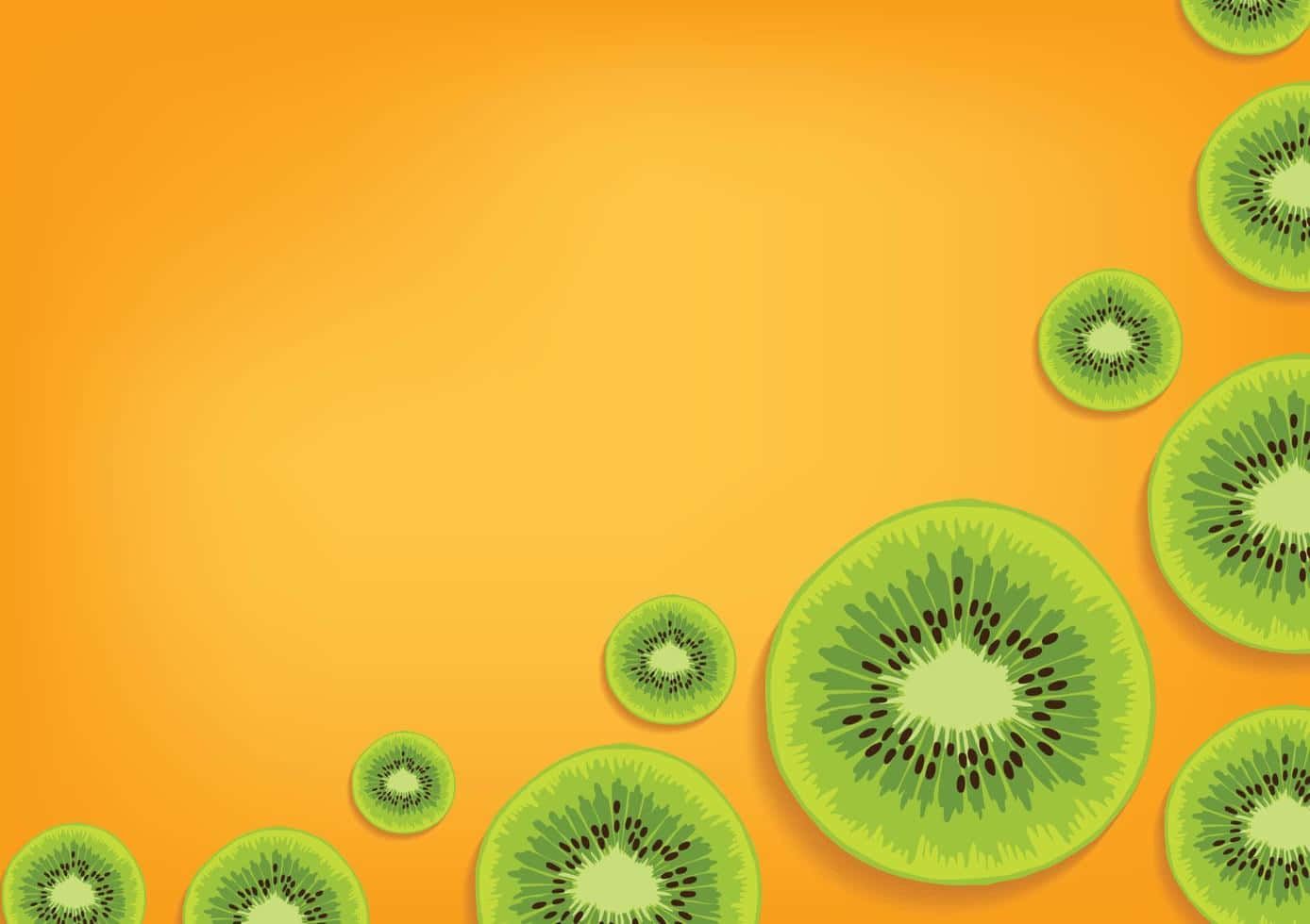 A background with kiwi slices - Kiwi