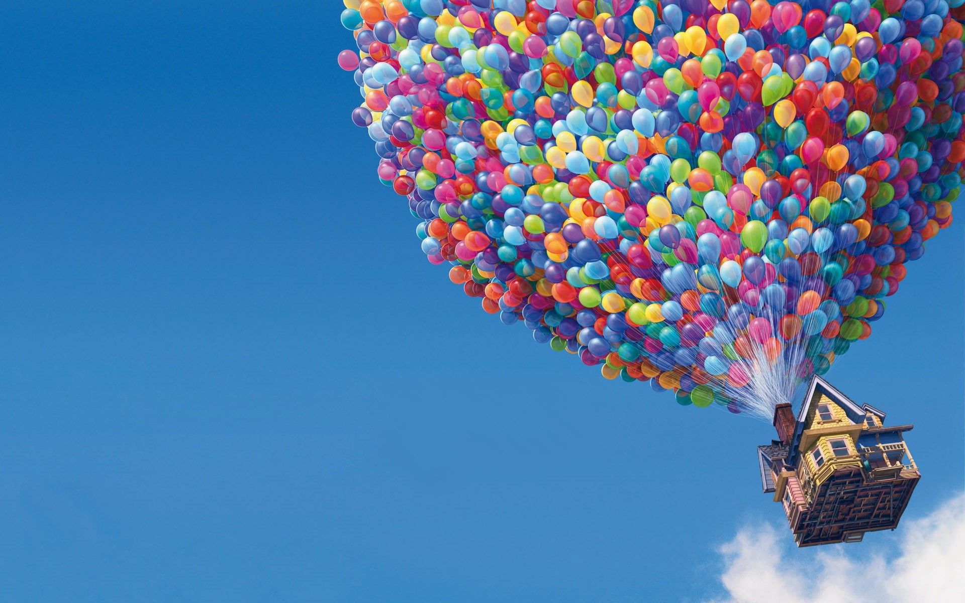 Wallpaper / x, art, entertainment, movie, Up (movie), hd, movies, balloons, 1080P, Pixar free download
