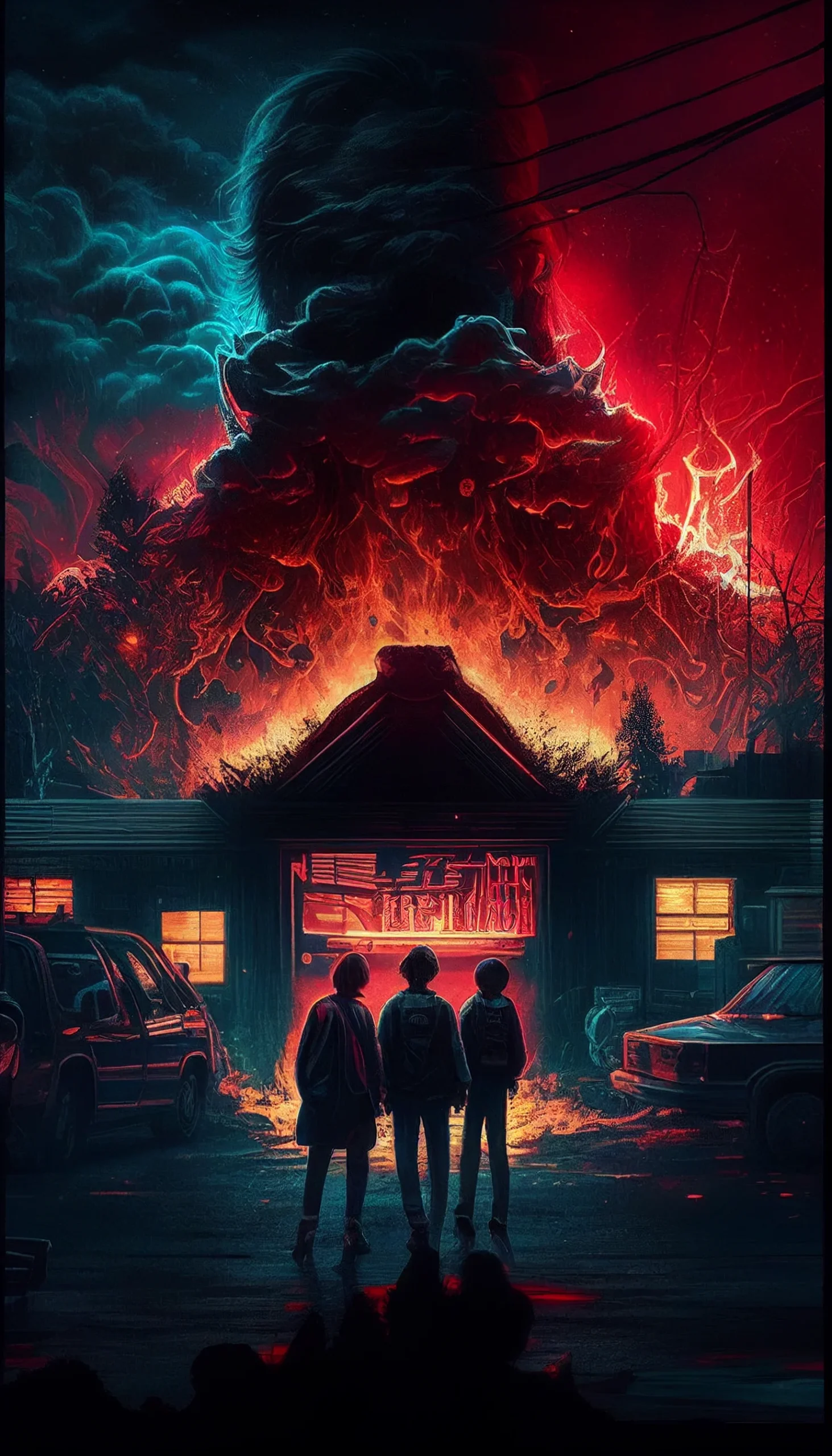The Nostalgic and Mysterious Charm of Stranger Things iPhone Wallpaper