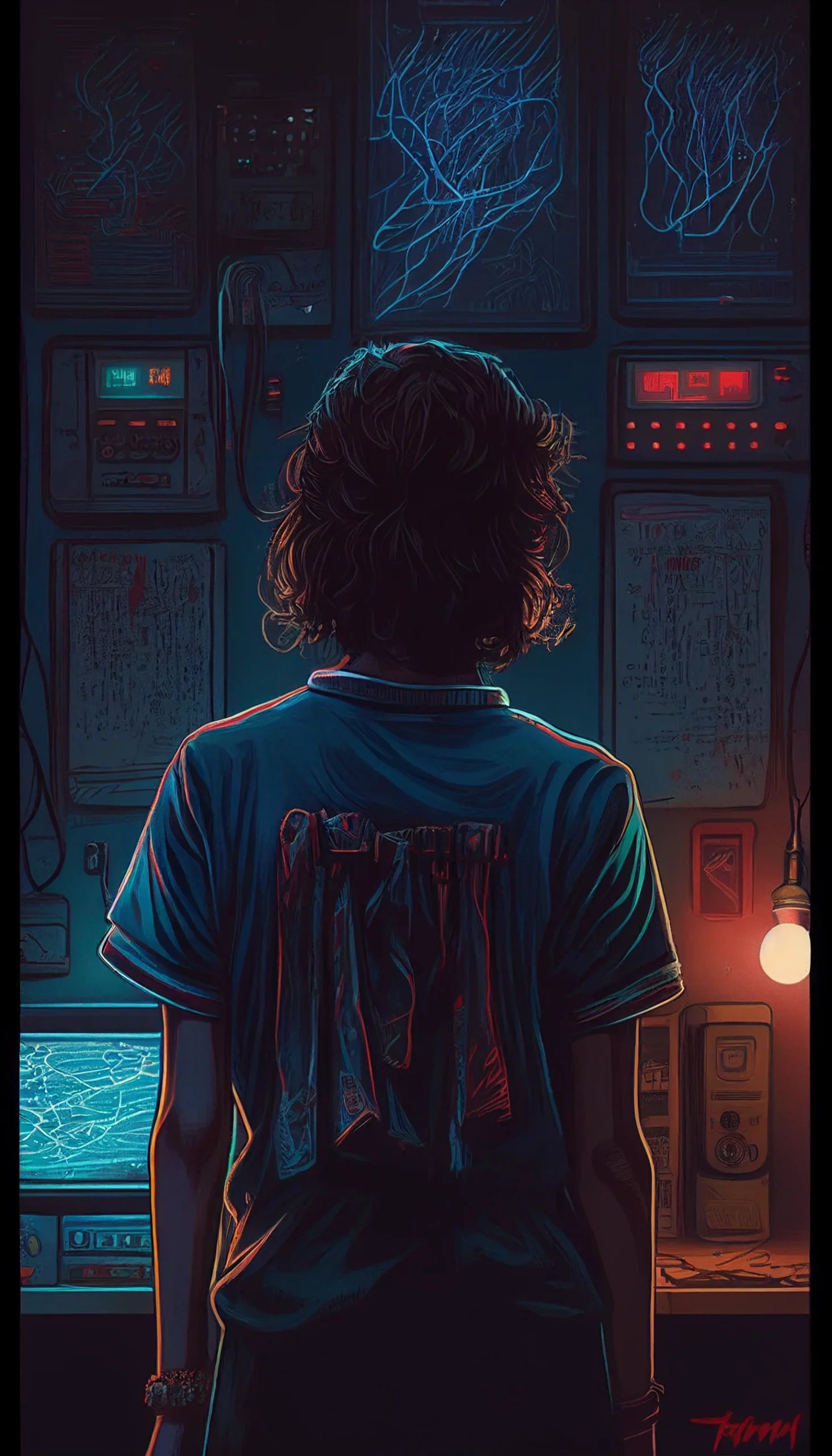 The Nostalgic and Mysterious Charm of Stranger Things iPhone Wallpaper