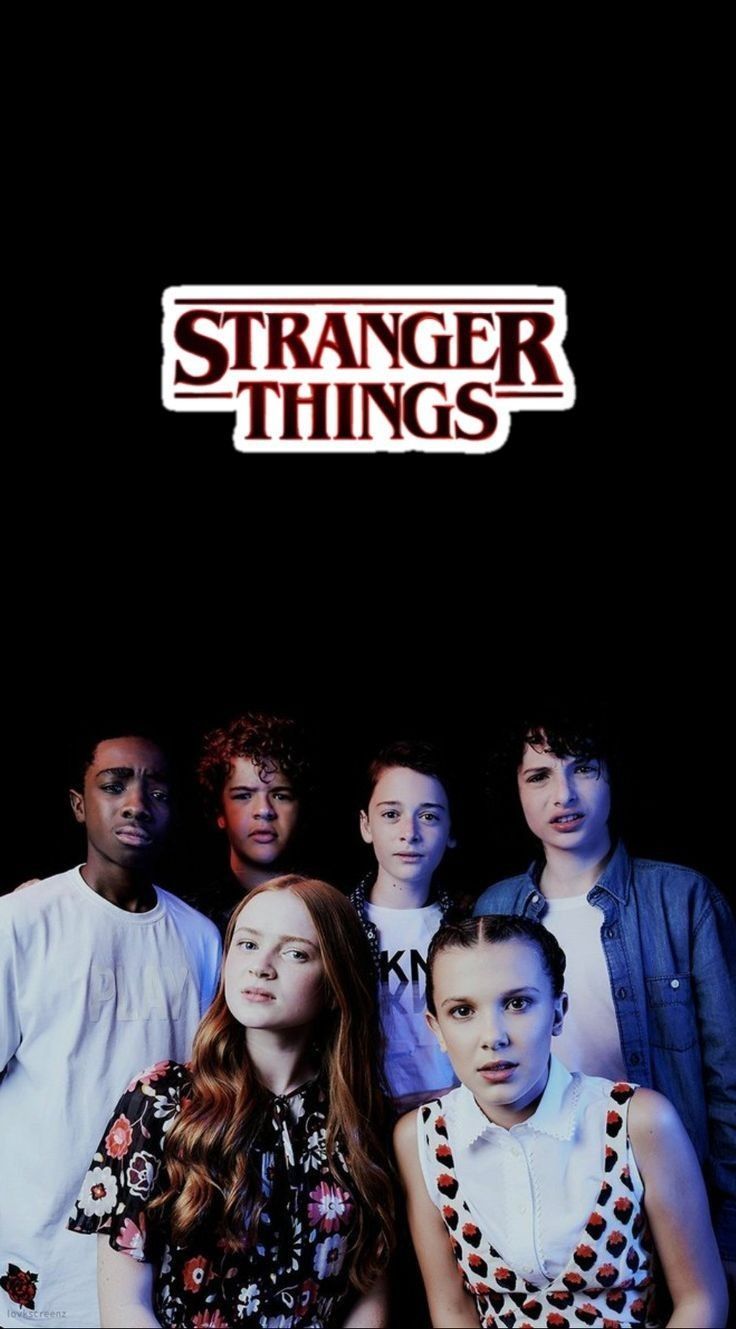 Aesthetic wallpaper of the characters from Stranger Things. - Stranger Things