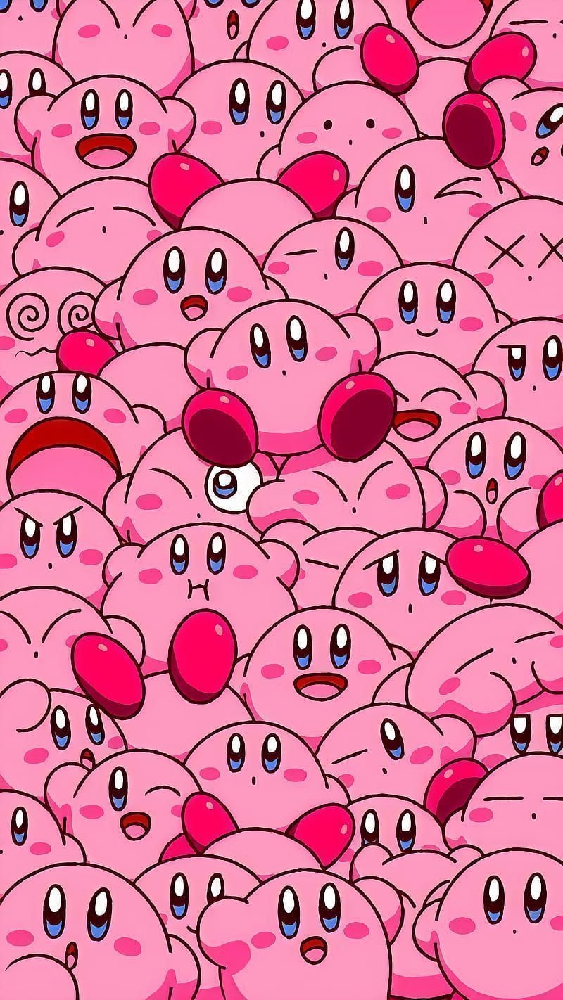 Kirby wallpaper for iPhone and Android! Made by me! - Nintendo, Kirby