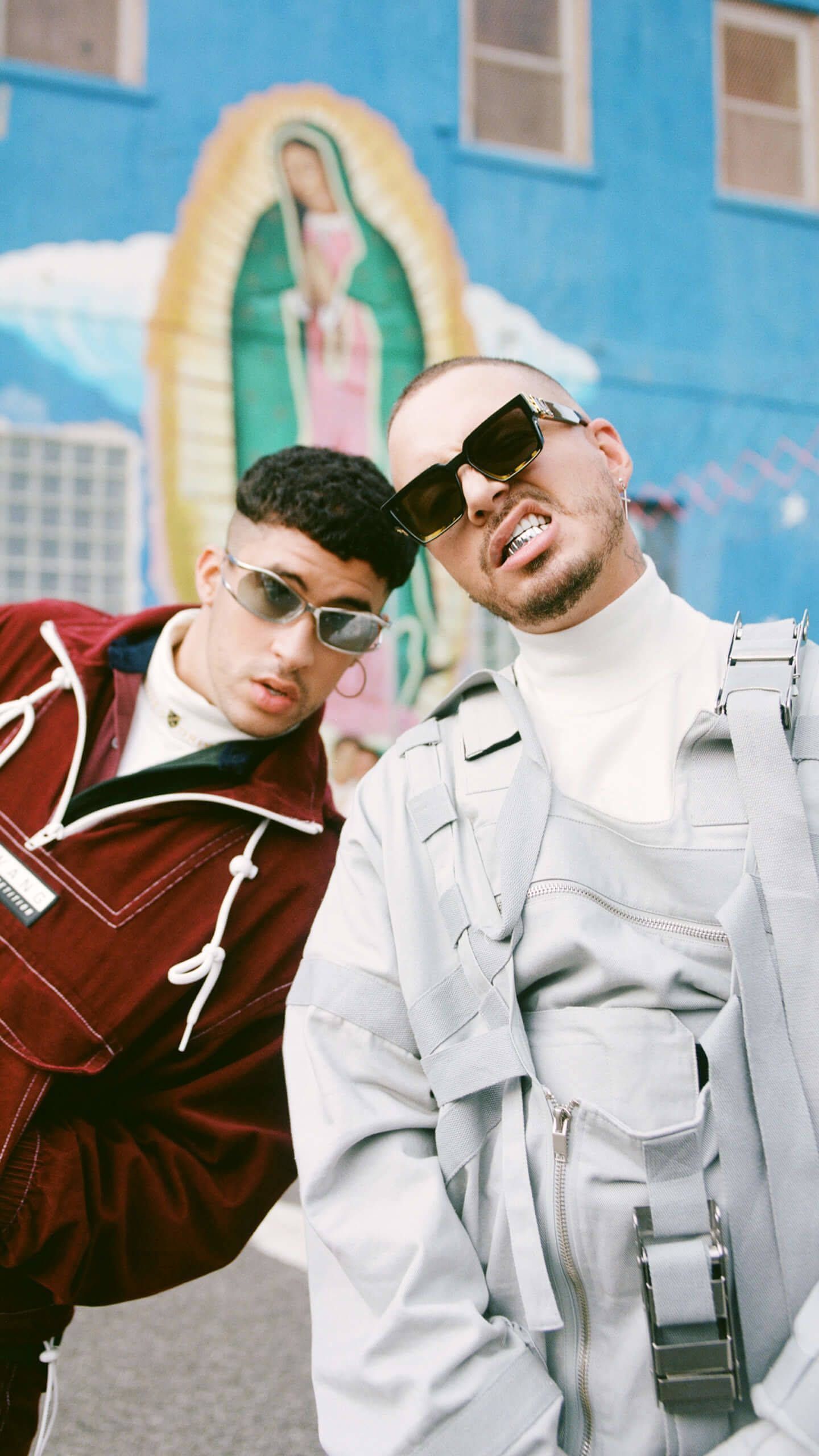 Download J Balvin With Bad Bunny Wallpaper