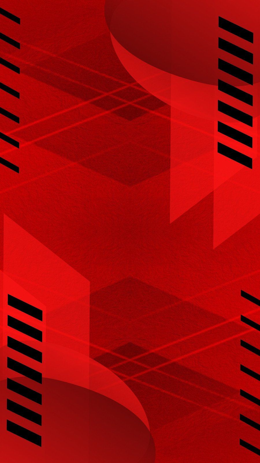 Red geometric shapes and lines wallpaper - Technology