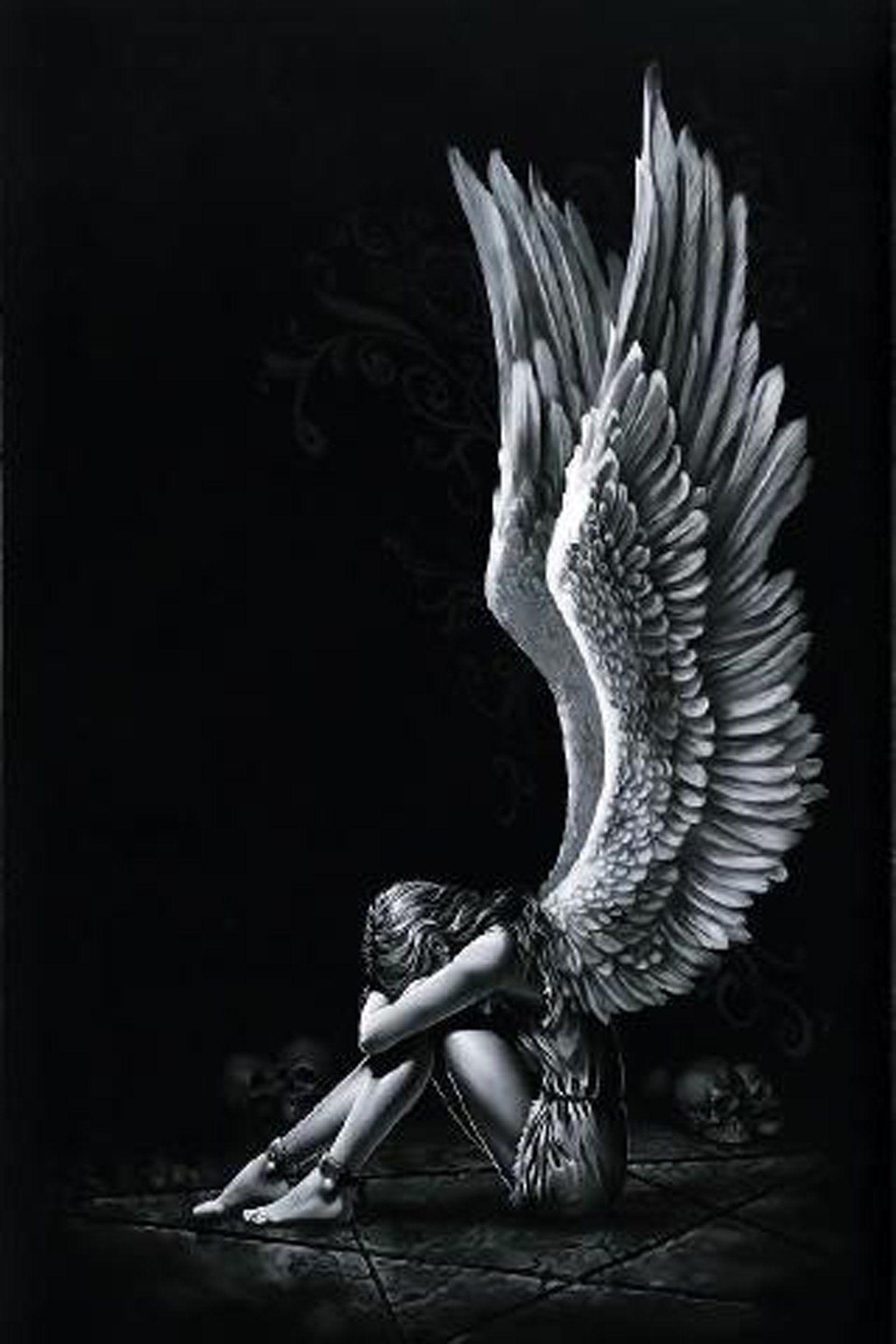 Dark Angel iPhone Wallpaper Free Dark Angel iPhone Background - Wings