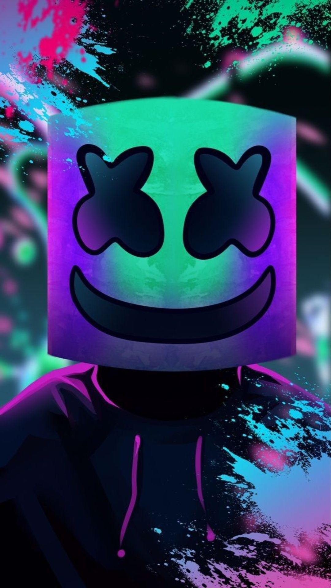 Marshmello Wallpaper iPhone with high-resolution 1080x1920 pixel. You can use this wallpaper for your iPhone 5, 6, 7, 8, X, XS, XR backgrounds, Mobile Screensaver, or iPad Lock Screen - Marshmello