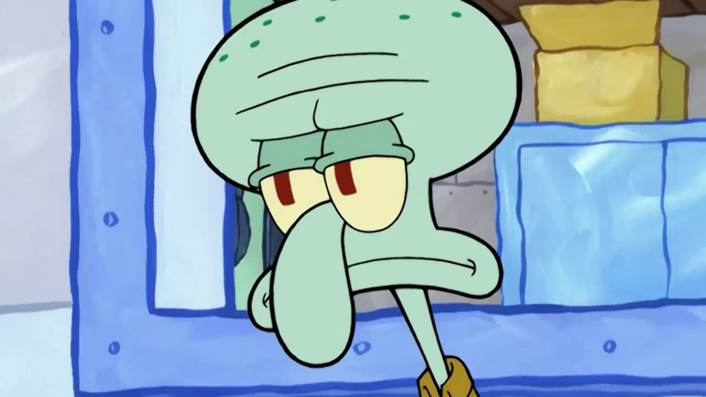 Squidward is an Octopus who is a great chef and a musician. He is also a bit of a grump. - Squidward