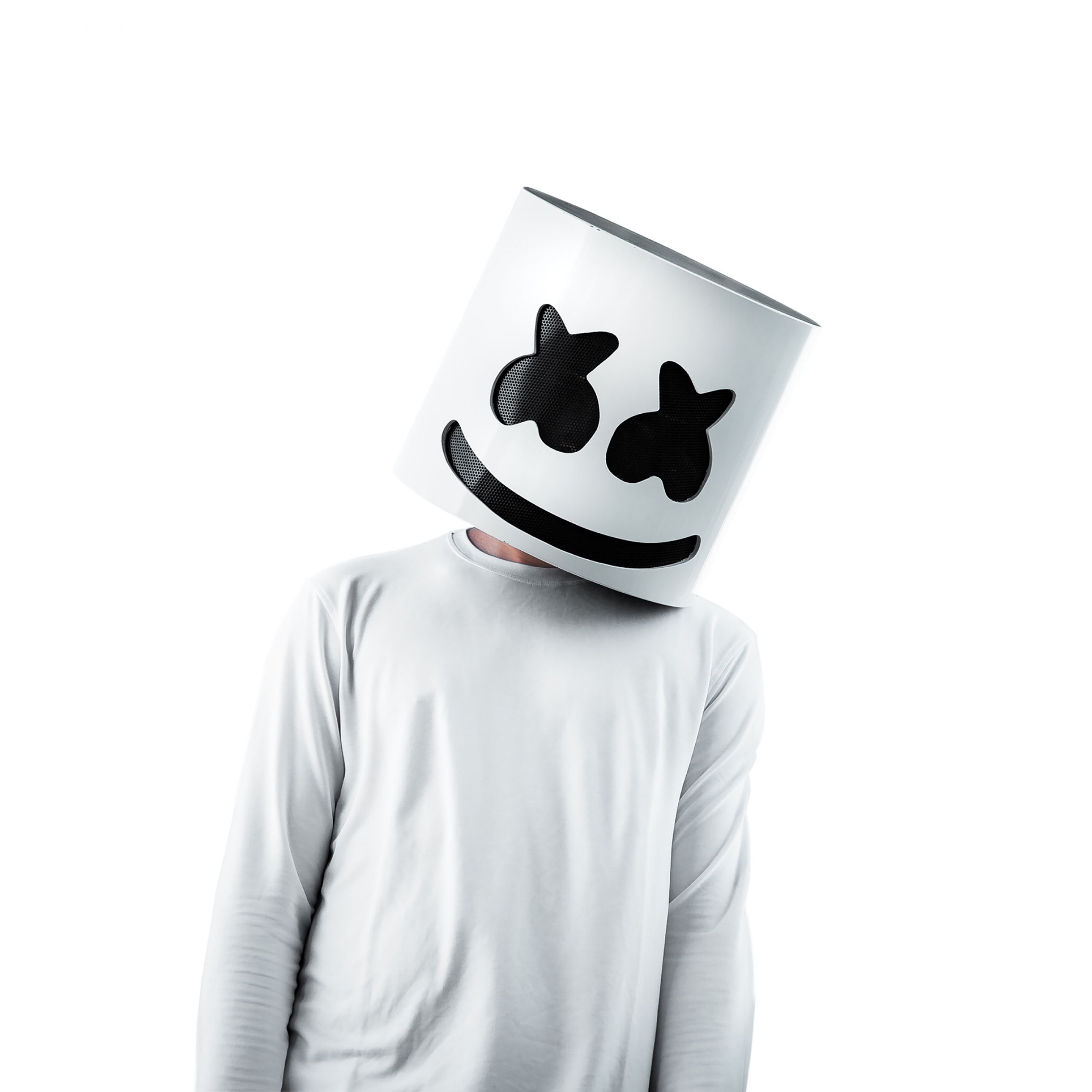 Marshmello Wallpaper 4K, American DJ, White background