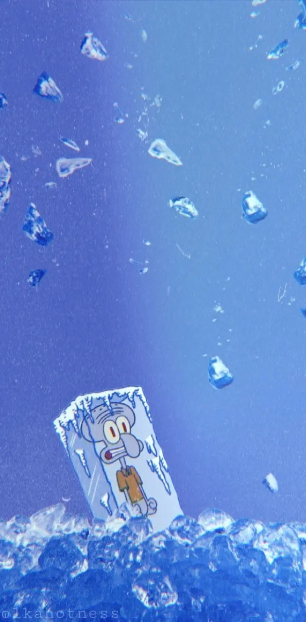 Ice cube squidward wallpaper