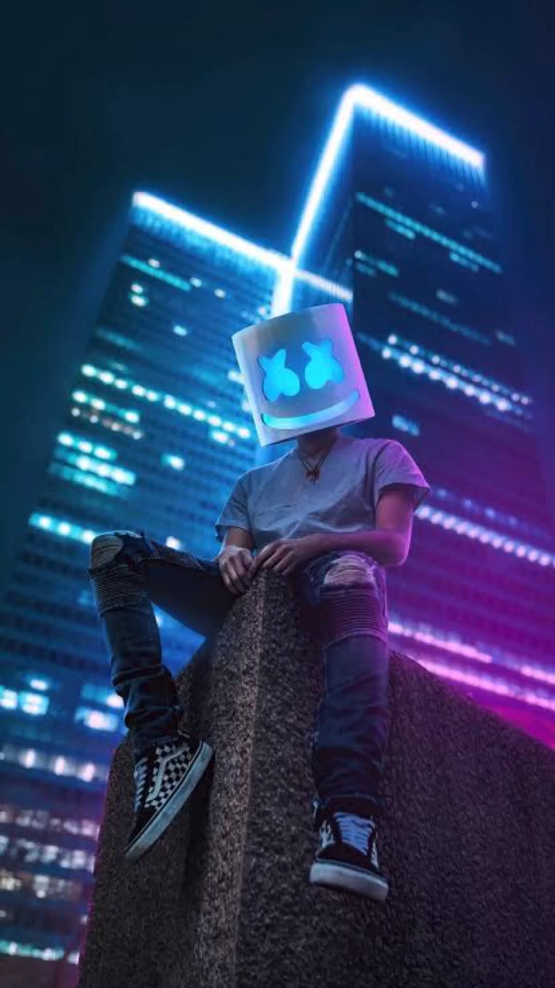 Marshmallow. Foto marshmello, Cool wallpaper cartoon, Scary wallpaper