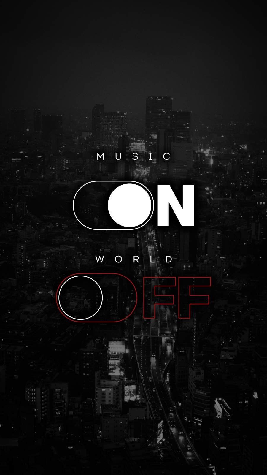 Music on world off aesthetic Wallpaper Download