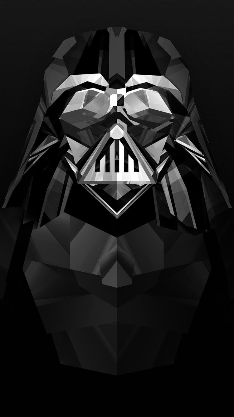 Wallpaper / Abstract Facets Phone Wallpaper, Darth Vader, Star Wars, 750x1334 free download