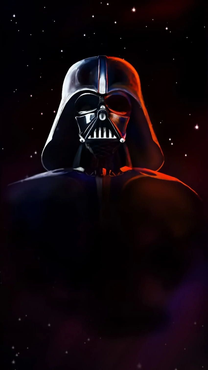 Darth Vader in front of a dark background. - Darth Vader