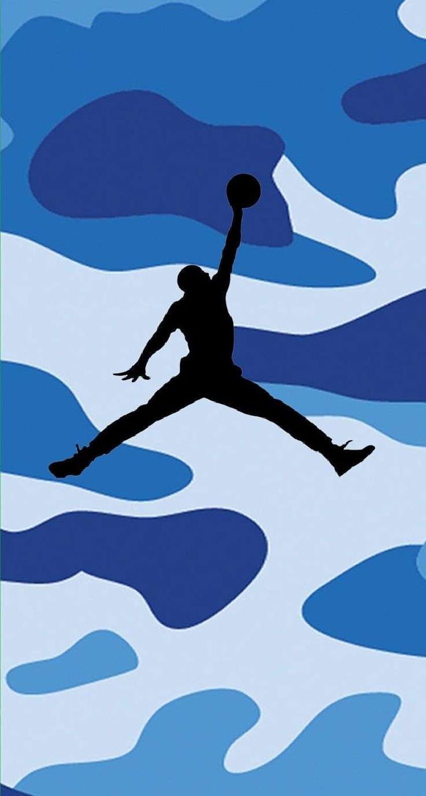 Blue Jordans Logo list, jordan aesthetic HD phone wallpaper