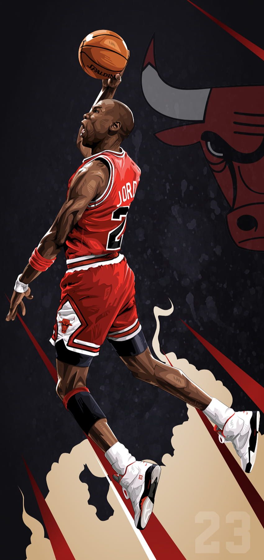 IPhone wallpaper of Michael Jordan, the famous basketball player. - Michael Jordan