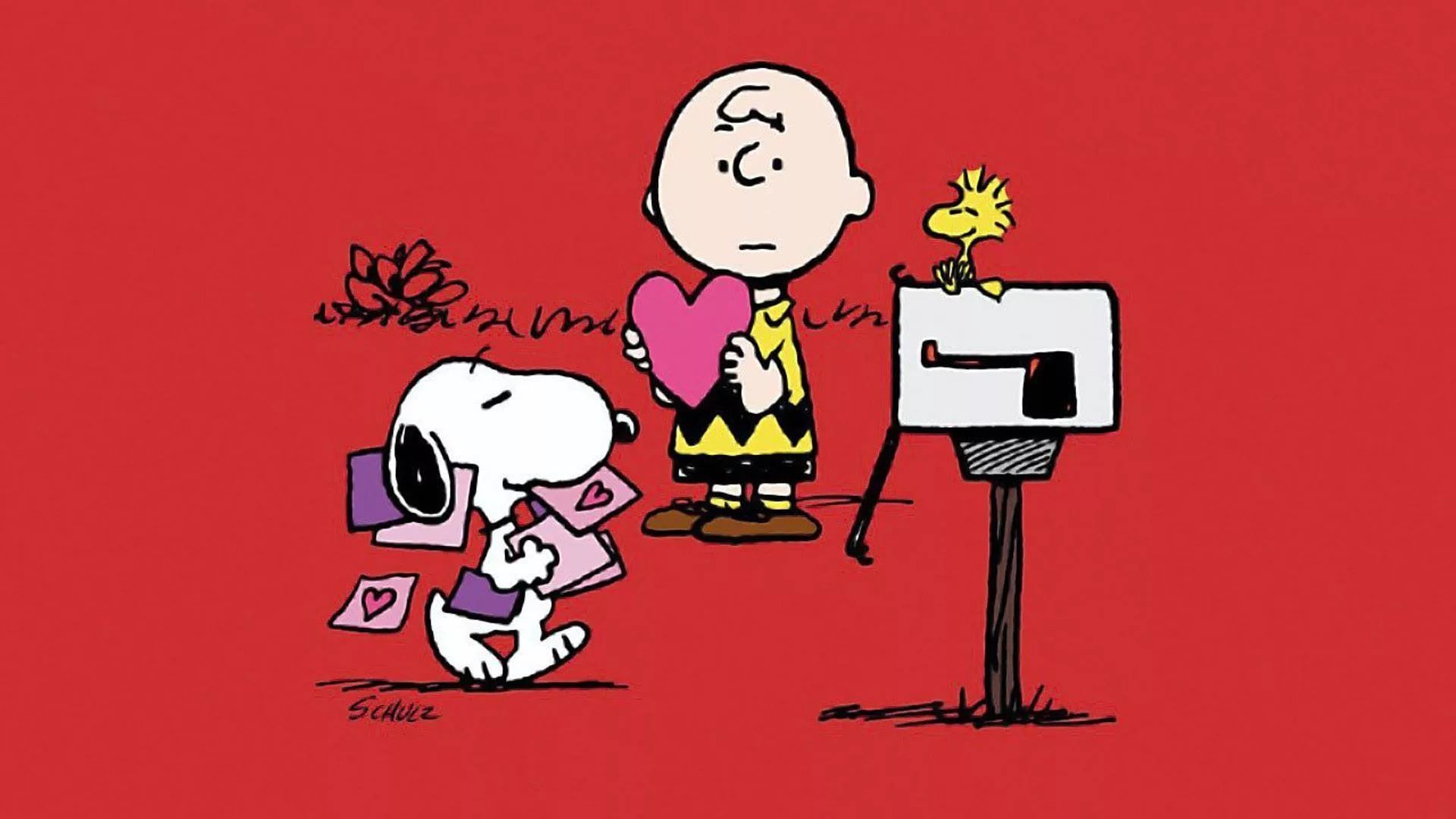 Charlie Brown and Snoopy Valentine's Day Wallpapers | The ... - Snoopy, Valentine's Day, Charlie Brown