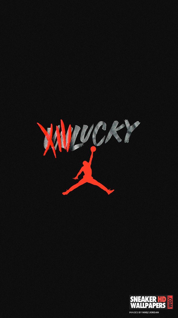 IPhone wallpaper of the Jordan logo with the word 