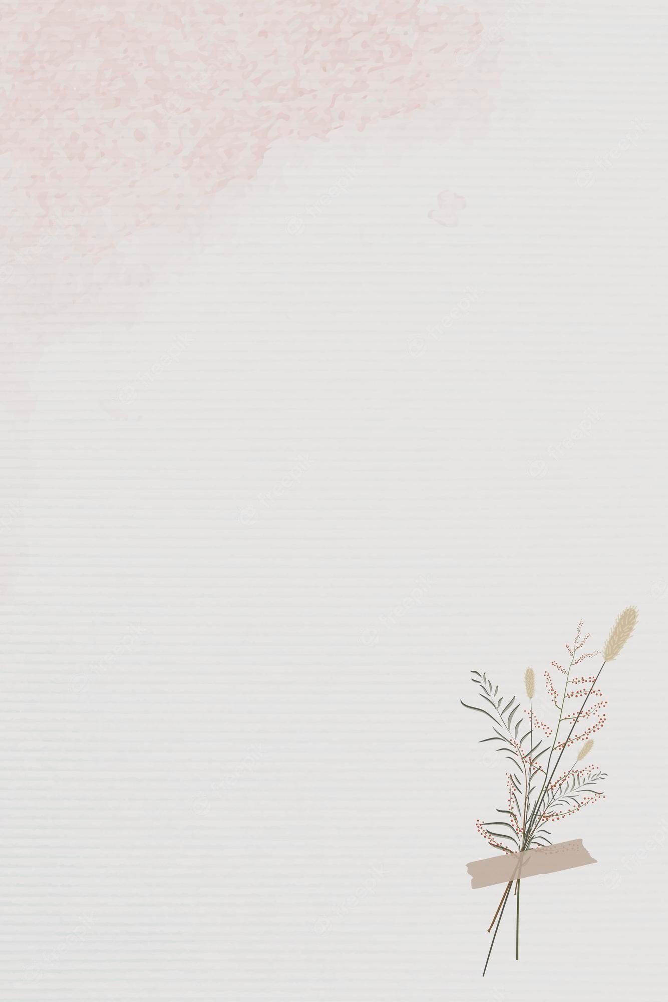 A white background with pink flowers - Design