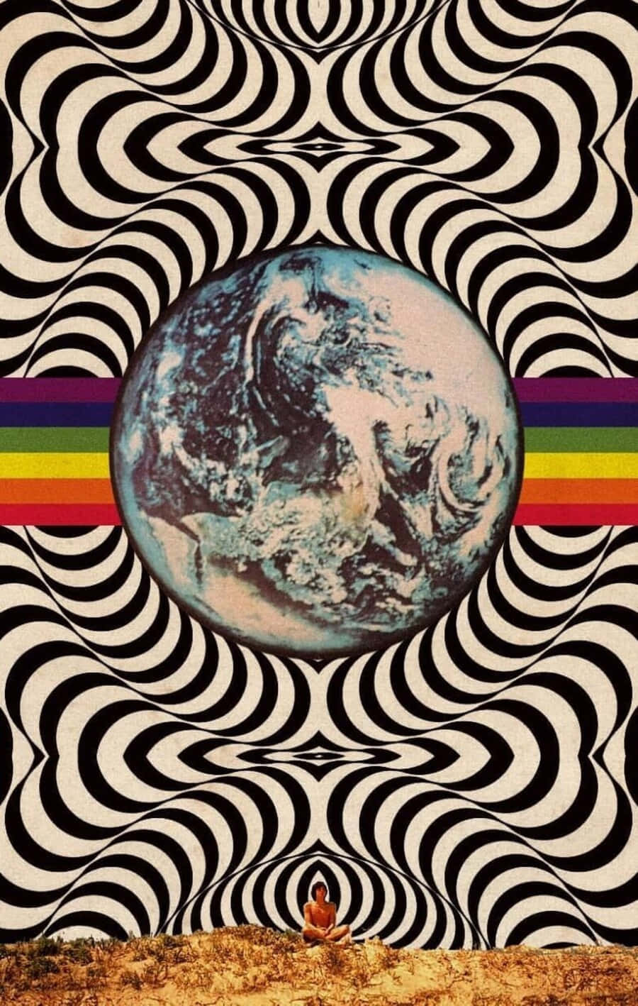 Download Groovy Psychedelic 70s Aesthetic Wallpaper