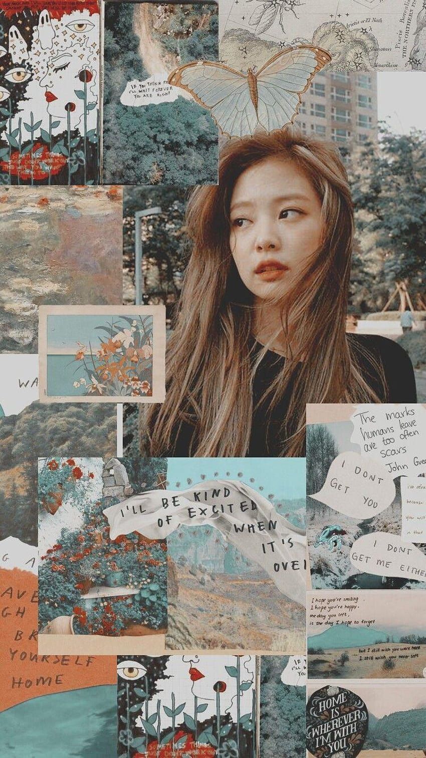 Jennie aesthetic lockscreen °•Sweet Macaroon•°, jennie icon HD phone wallpaper