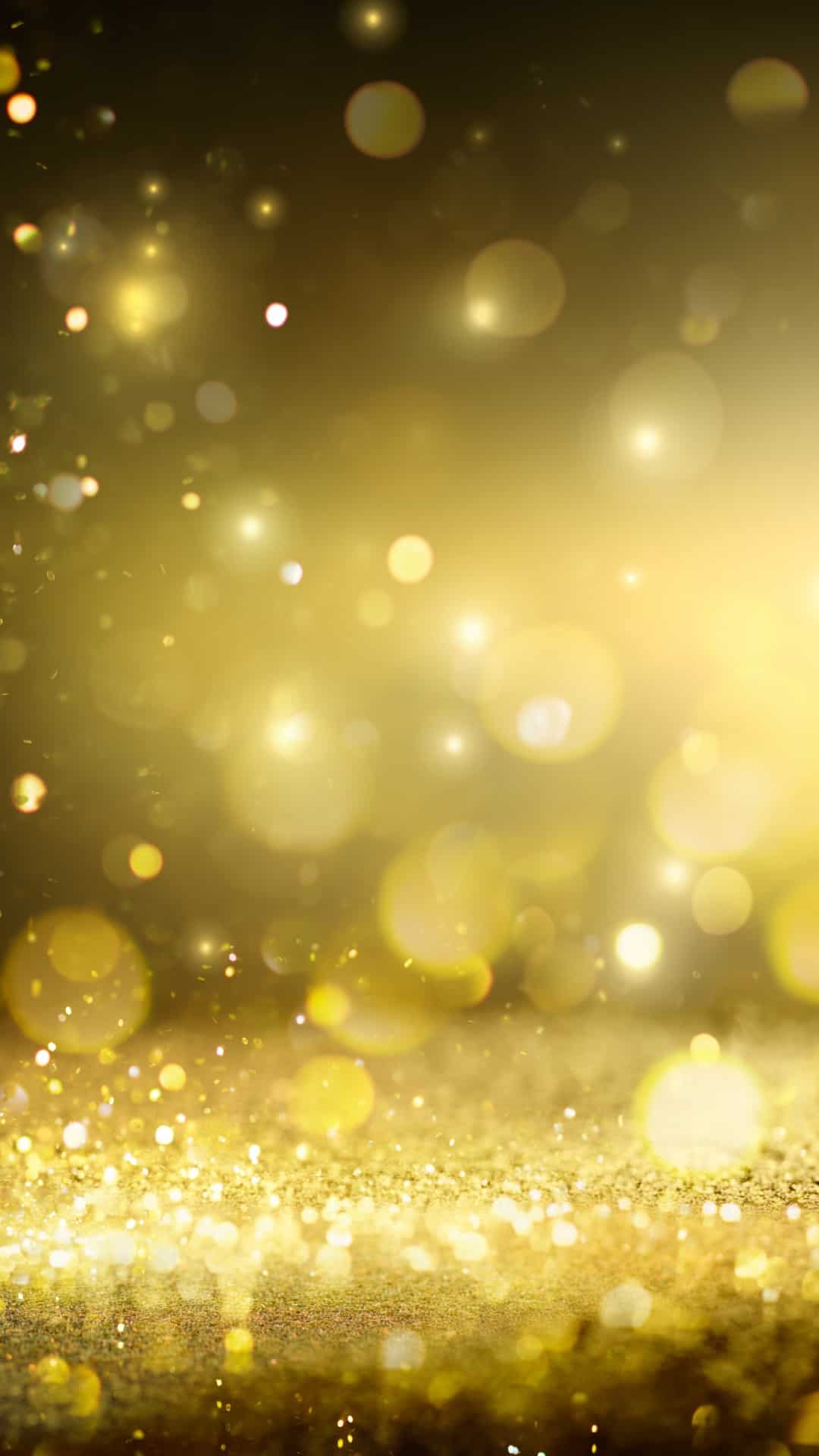 Golden bokeh background for your phone - 