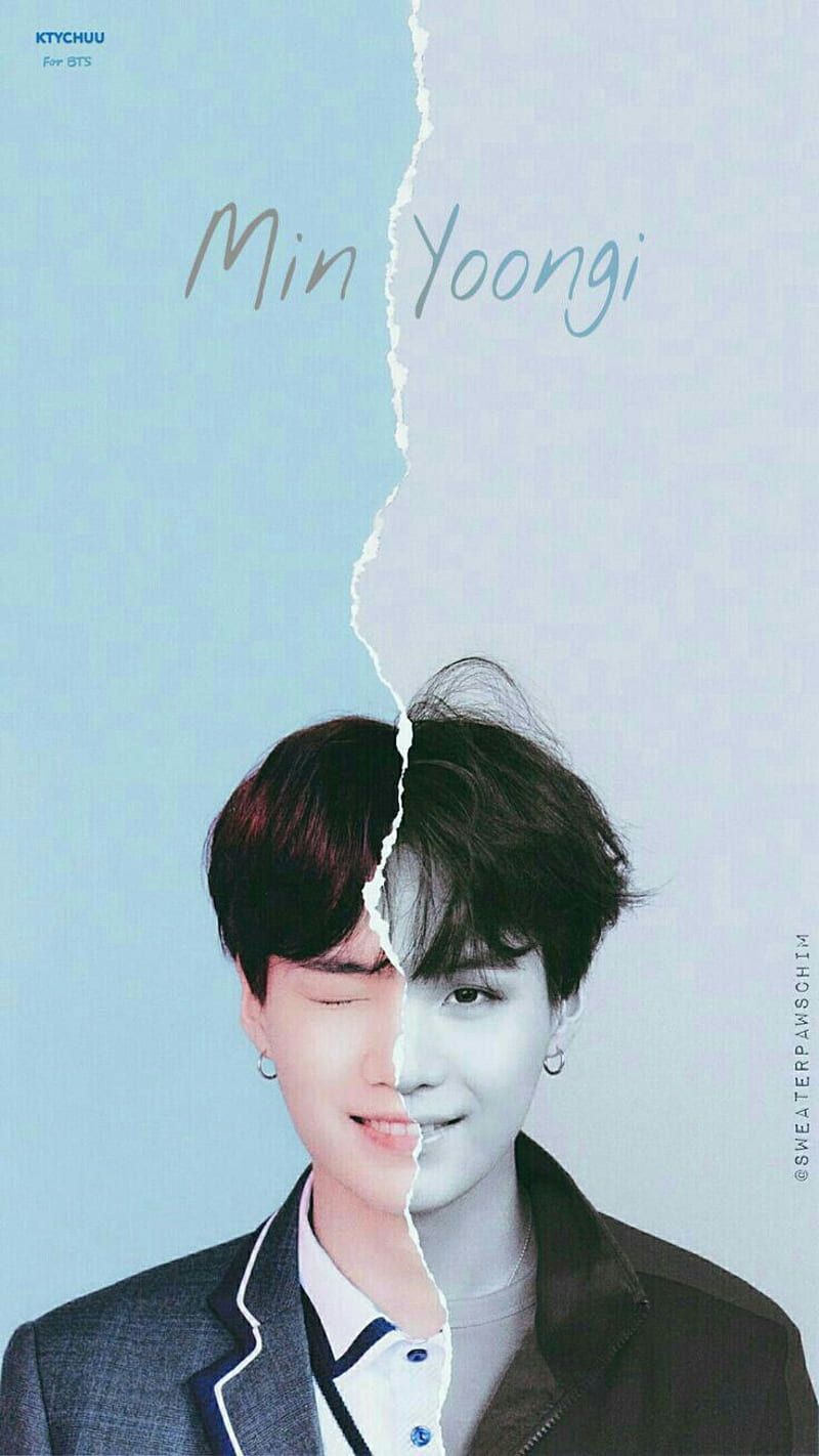 BTS Min Yoongi (Suga) aesthetic wallpaper for mobiles and desktops - Suga