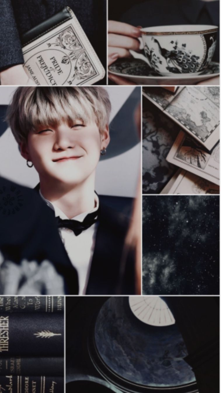 A black and white aesthetic of jimin - Suga