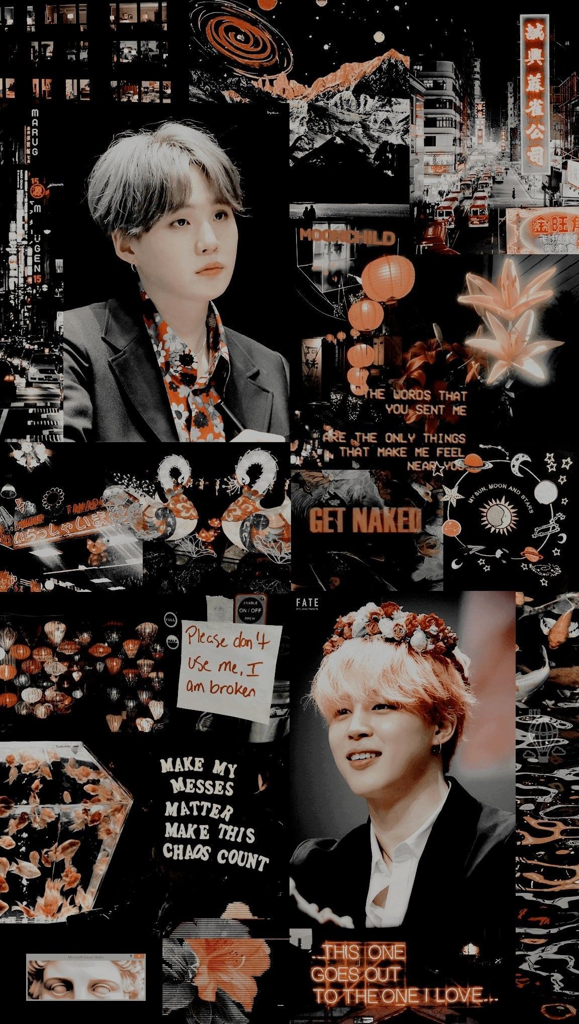 Yoonmin First Love Aesthetic Wallpaper Credits To Twitter Bangtanwpapers © #Yoongi #Suga #Jimin. Imagens Bts, Frases Romanticas De Filmes, Bts Papel De Parede