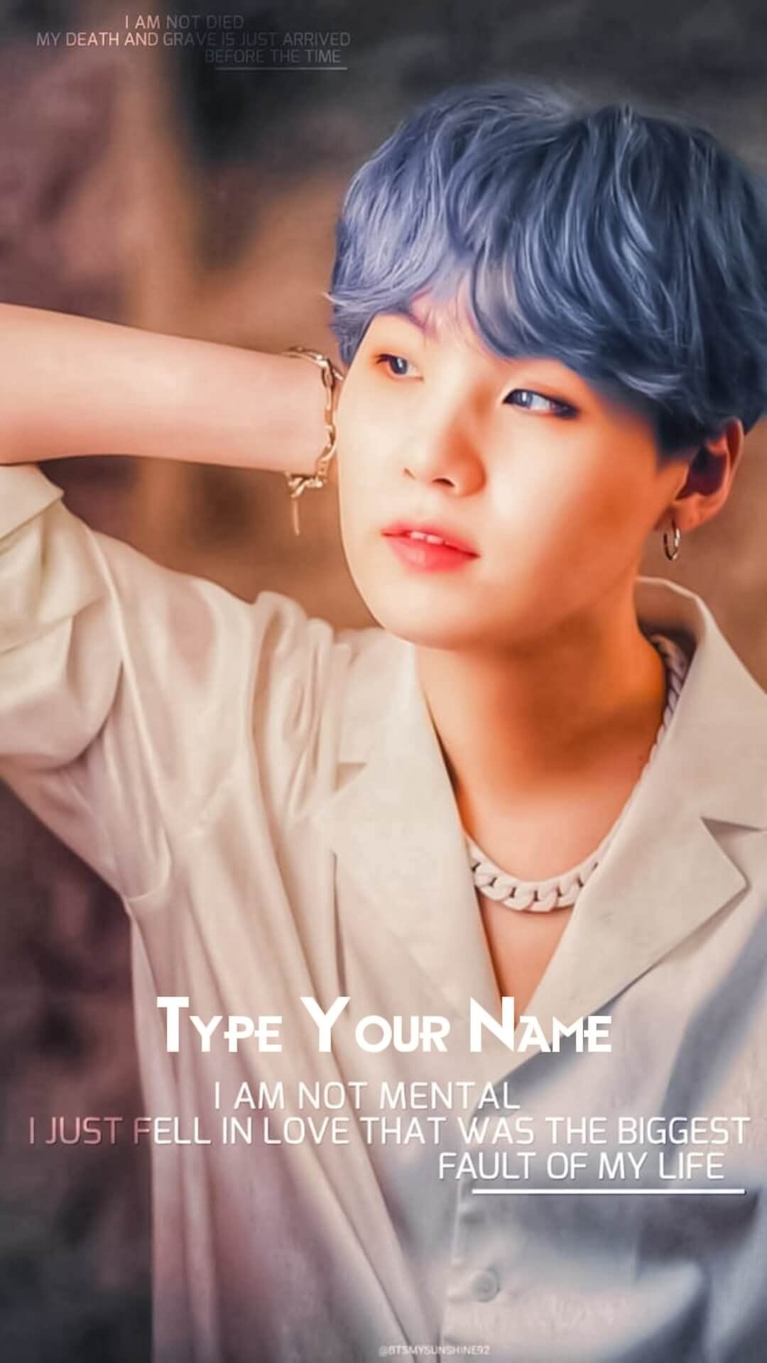 A wallpaper of V from BTS with a quote on top that says 