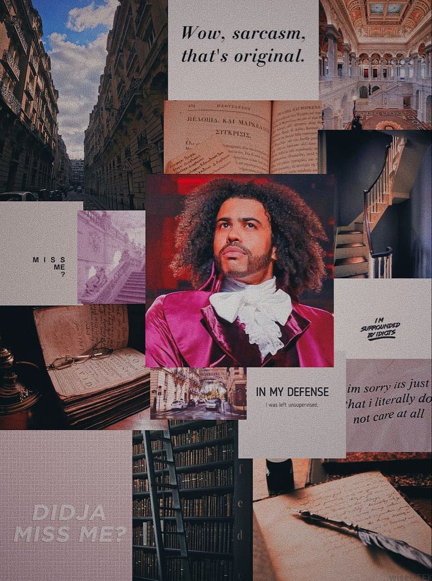 A collage of pictures including a photo of a man, books, and writing. - Hamilton, Lewis Hamilton