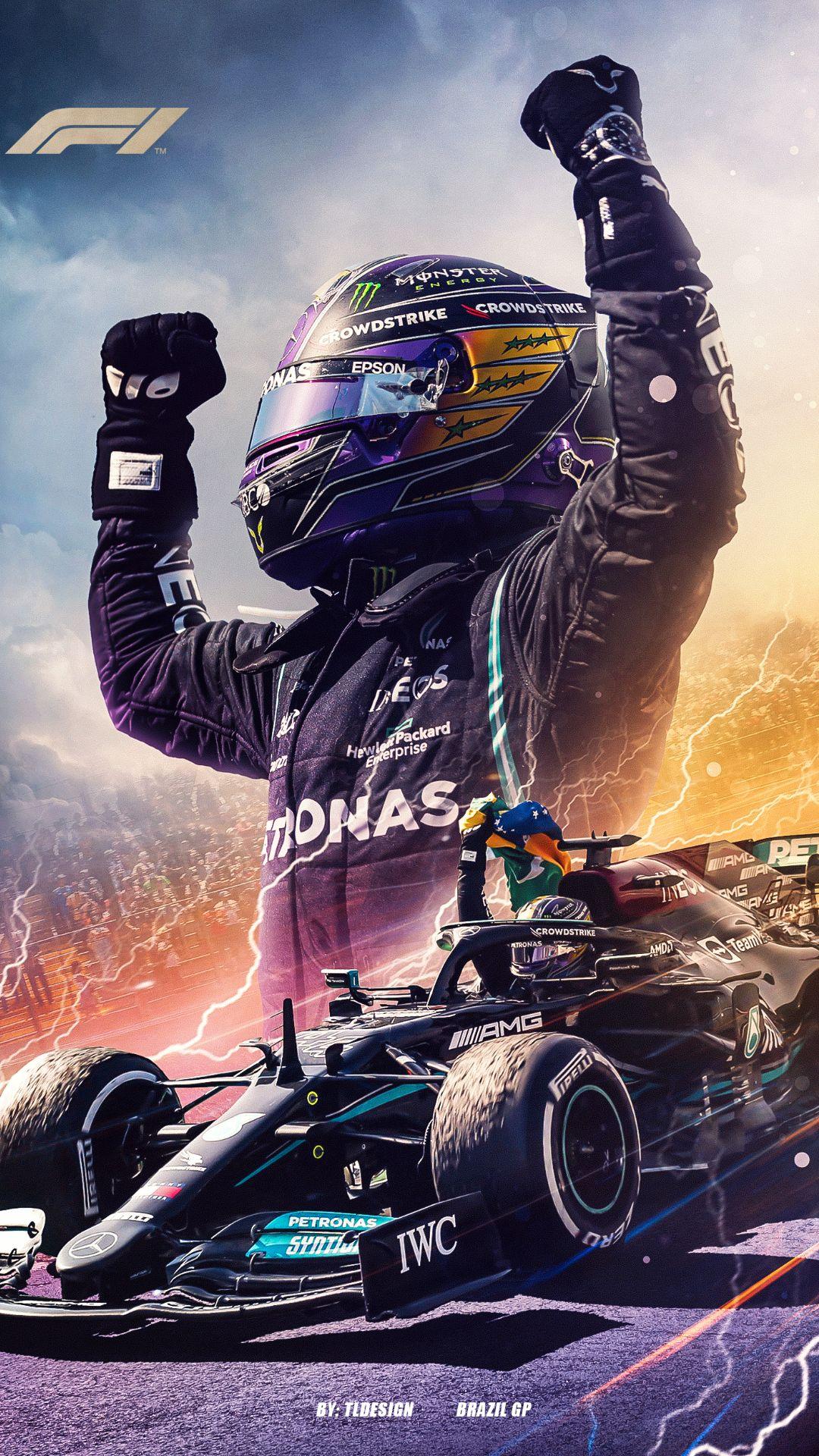 2020 F1 iPhone Wallpaper with high-resolution 1080x1920 pixel. You can use this wallpaper for your iPhone 5, 6, 7, 8, X, XS, XR backgrounds, Mobile Screensaver, or iPad Lock Screen - Lewis Hamilton