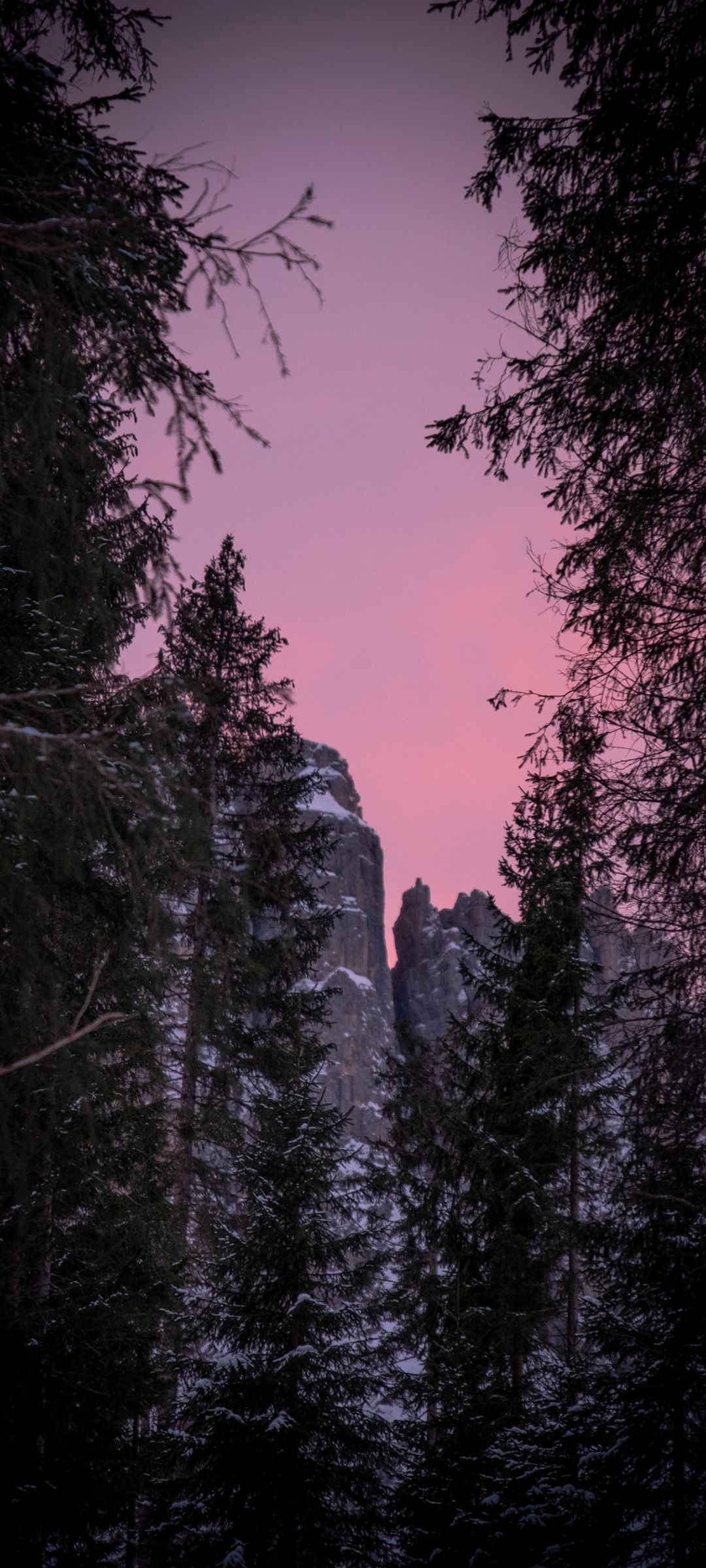 Twilight Snow Mountains Nature - [1080x2400] - 1080x2400