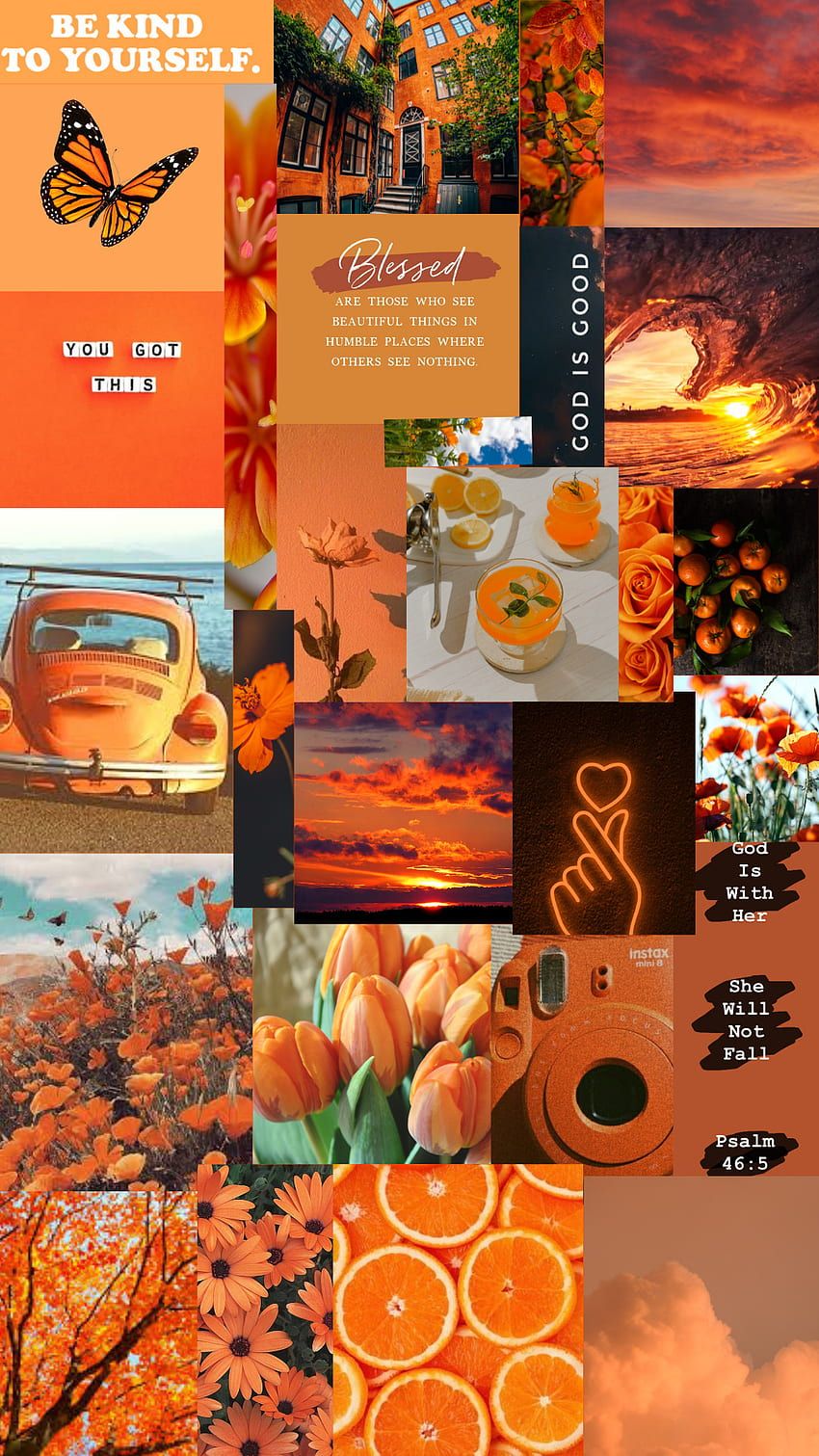 Orange Aesthetic, bright, glow HD phone wallpaper