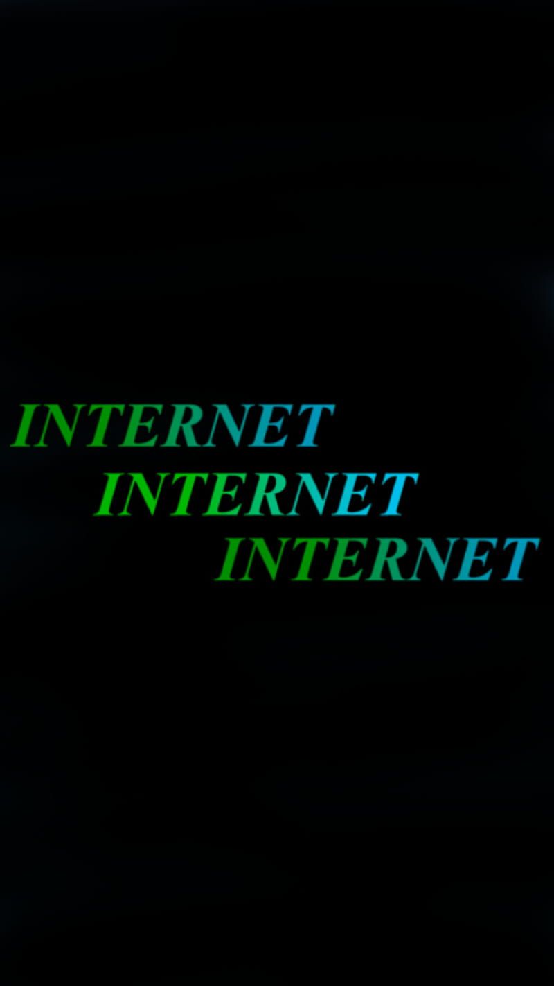 A black background with the word internet repeated in green. - Internetcore