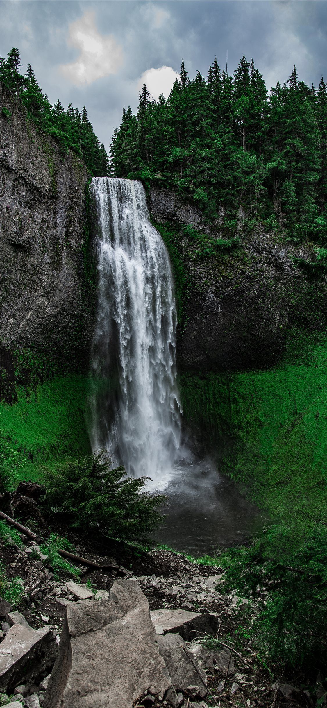 Waterfalls Landscape During Daytime #waterfall #water #nature #tree #trees #United States. Waterfall Background, Waterfall Landscape, Waterfall Wallpaper