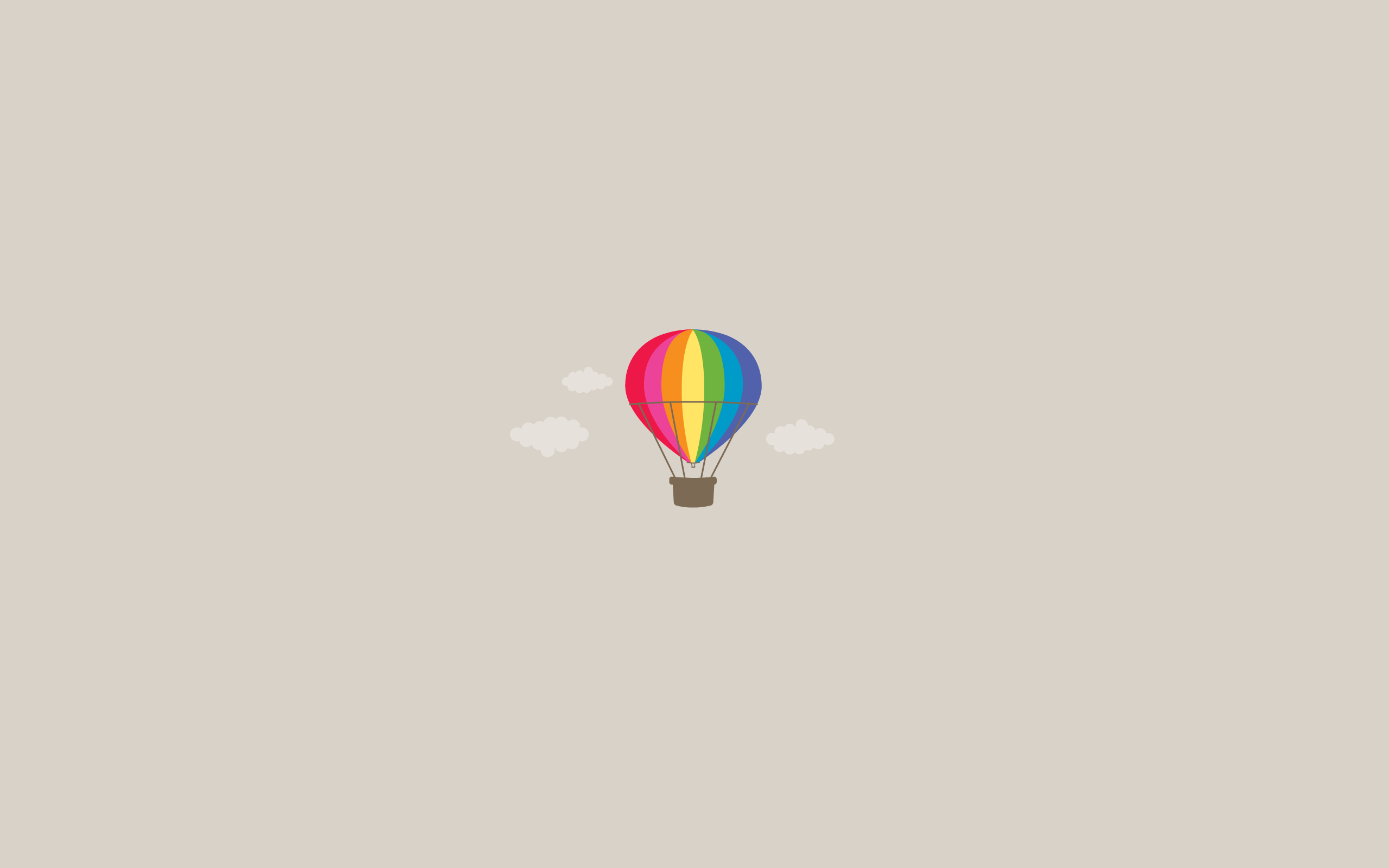 A colorful hot air balloon in the sky - 2560x1600