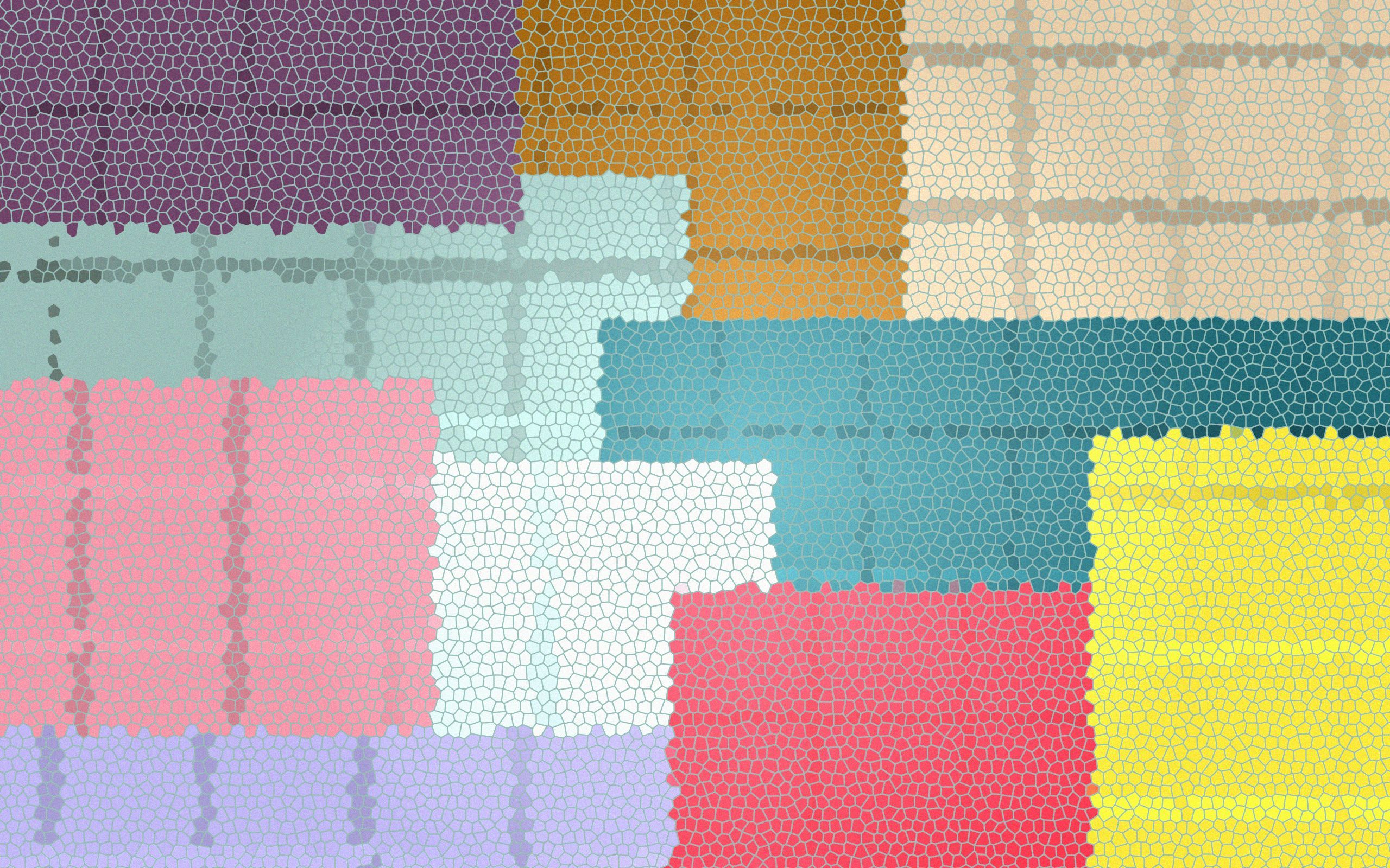 A mosaic of many different colored tiles - 2560x1600
