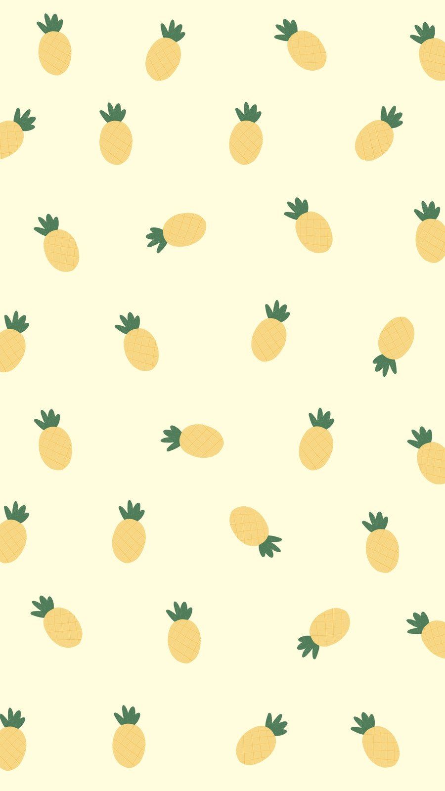 A yellow pineapple patterned phone background - Pineapple