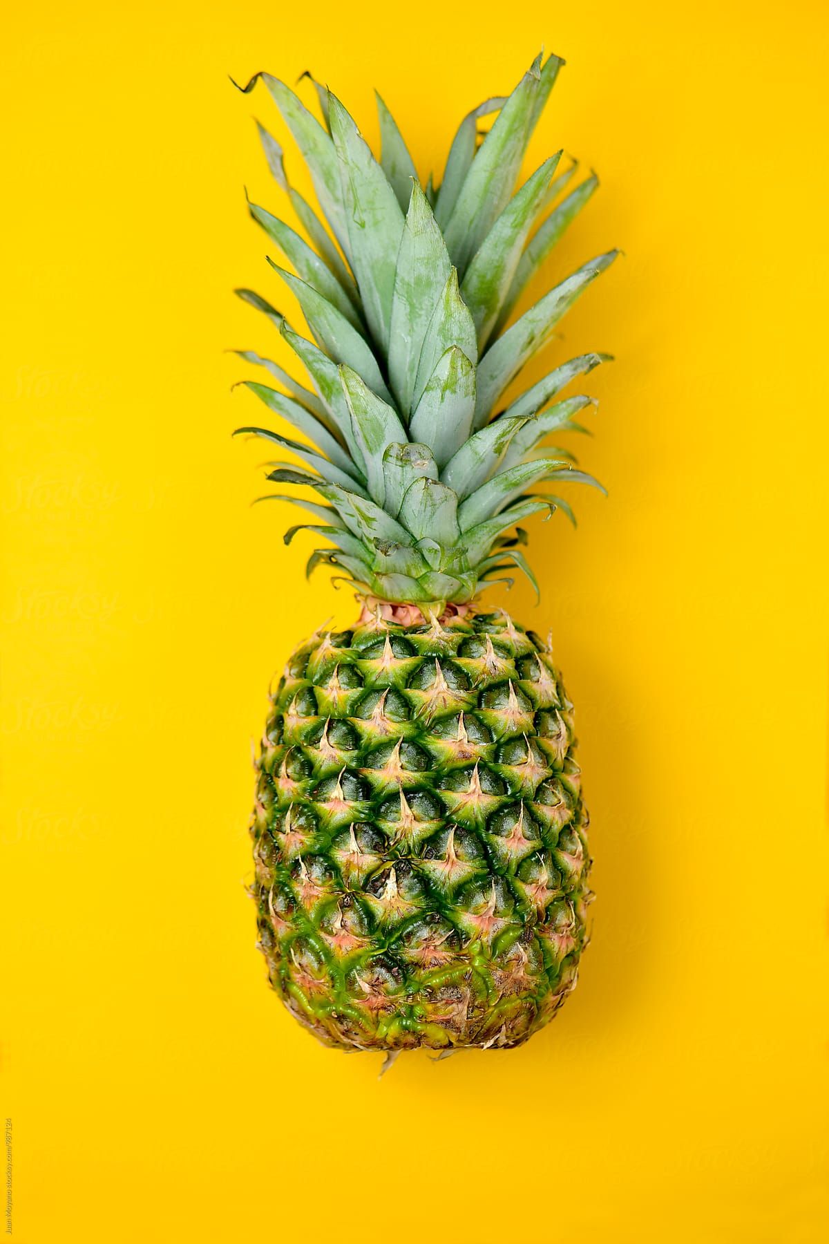 Pineapple. Yellow aesthetic pastel, Yellow background, Pineapple