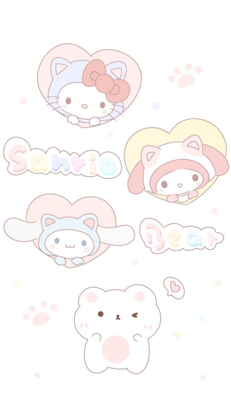 Sanrio characters wallpaper for your phone or tablet. - Sanrio