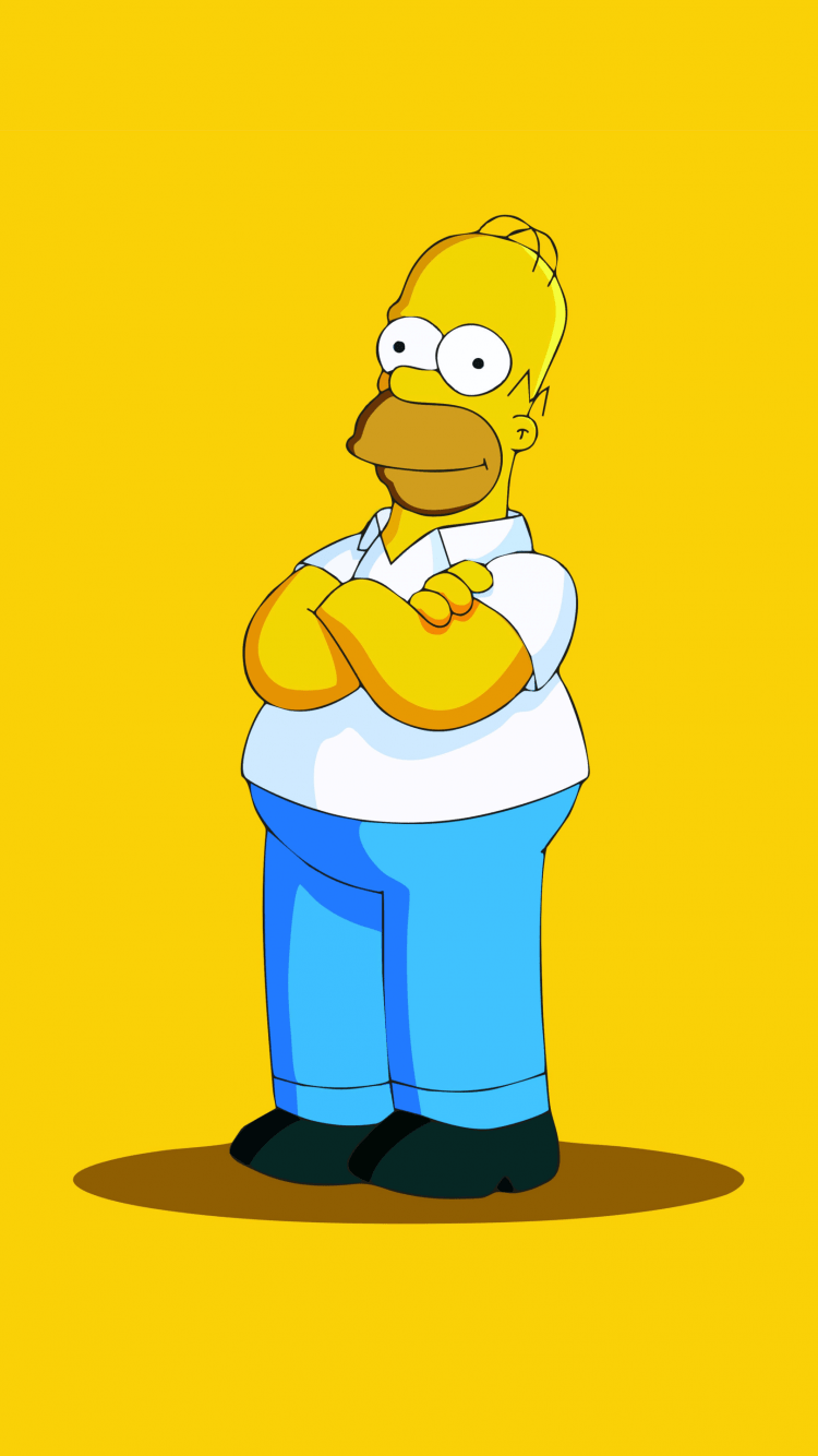 Homer Simpson Wallpaper 4K, The Simpsons, Yellow background - Homer Simpson
