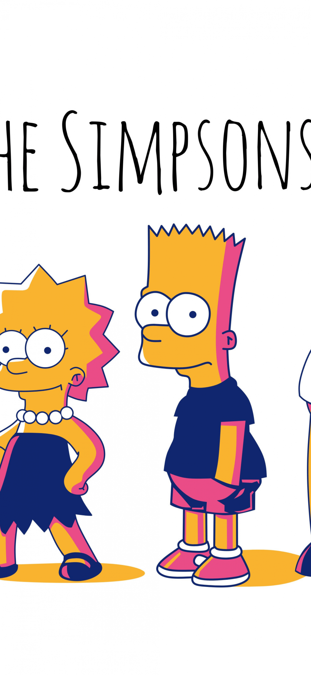 The simpsons, lisa, bart, Maggie, 1080x1920 wallpaper - Bart Simpson