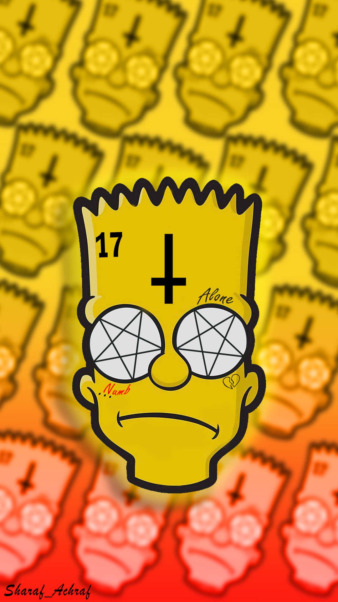 Download Take Aesthetic Cues From Bart Simpson Wallpaper