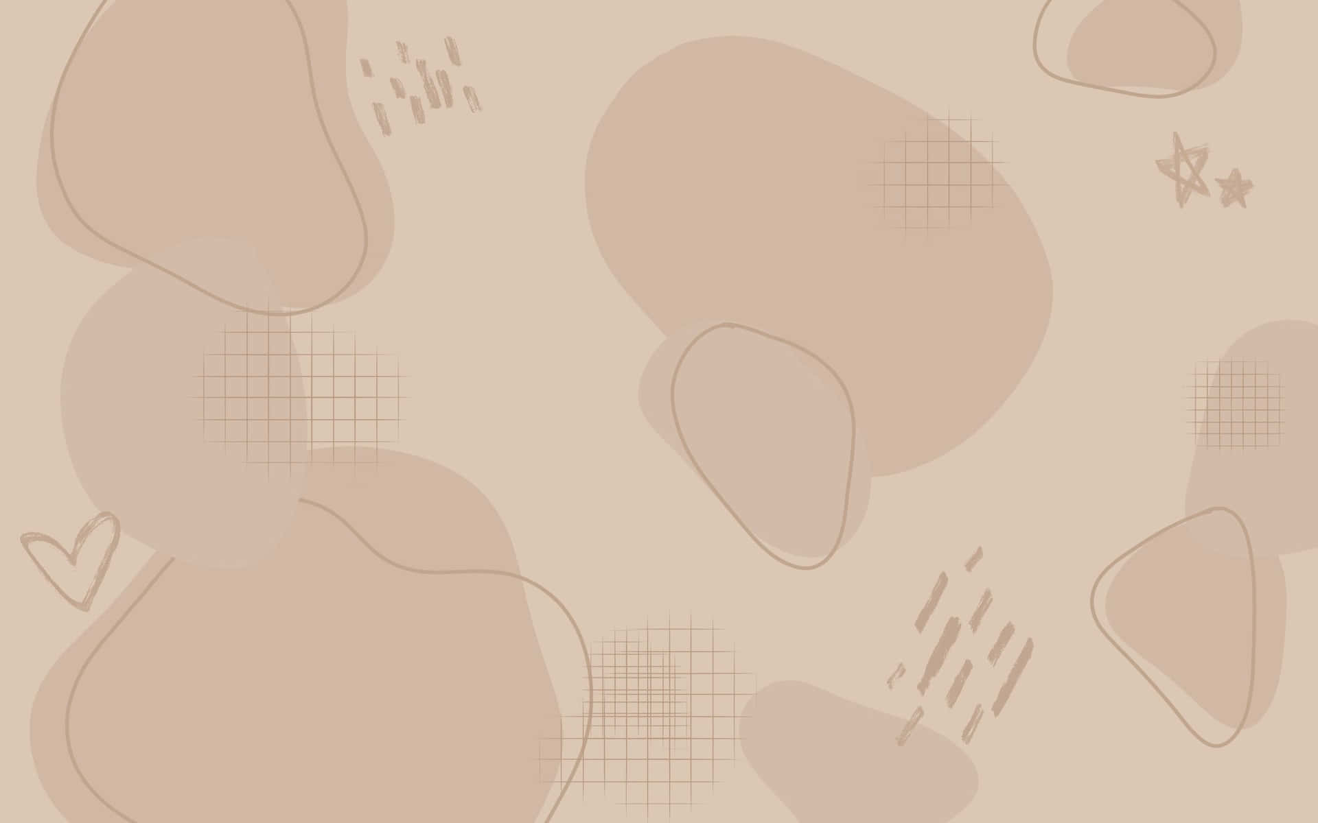 A tan background with various shapes and gridlines. - Design