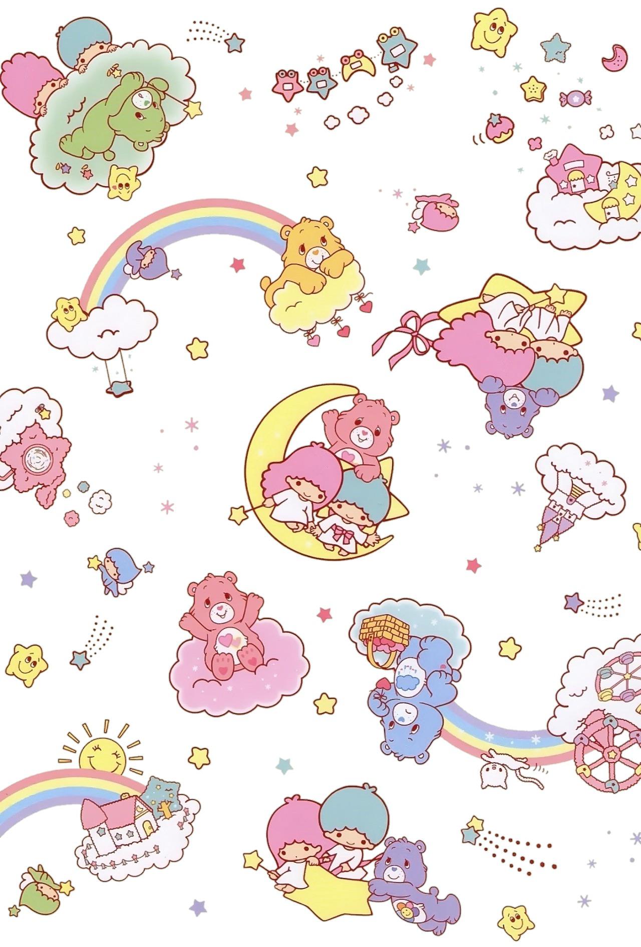 Kawaii Care Bears Wallpaper