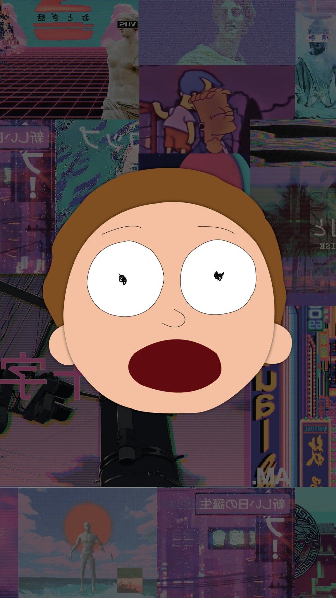 A cartoon character with an expression on his face - Rick and Morty