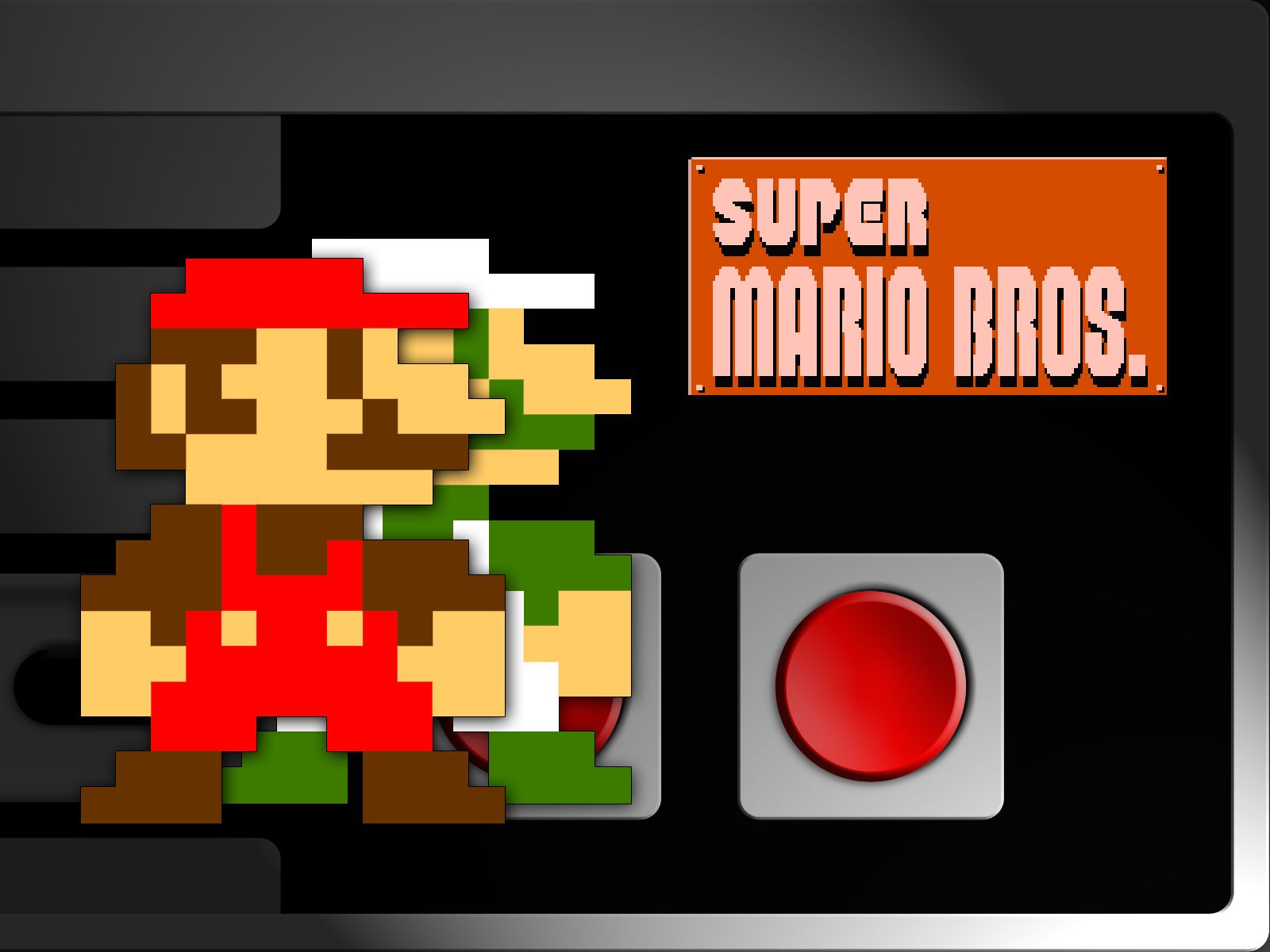 Super Mario Bros game on the Nintendo Entertainment System. - Super Mario