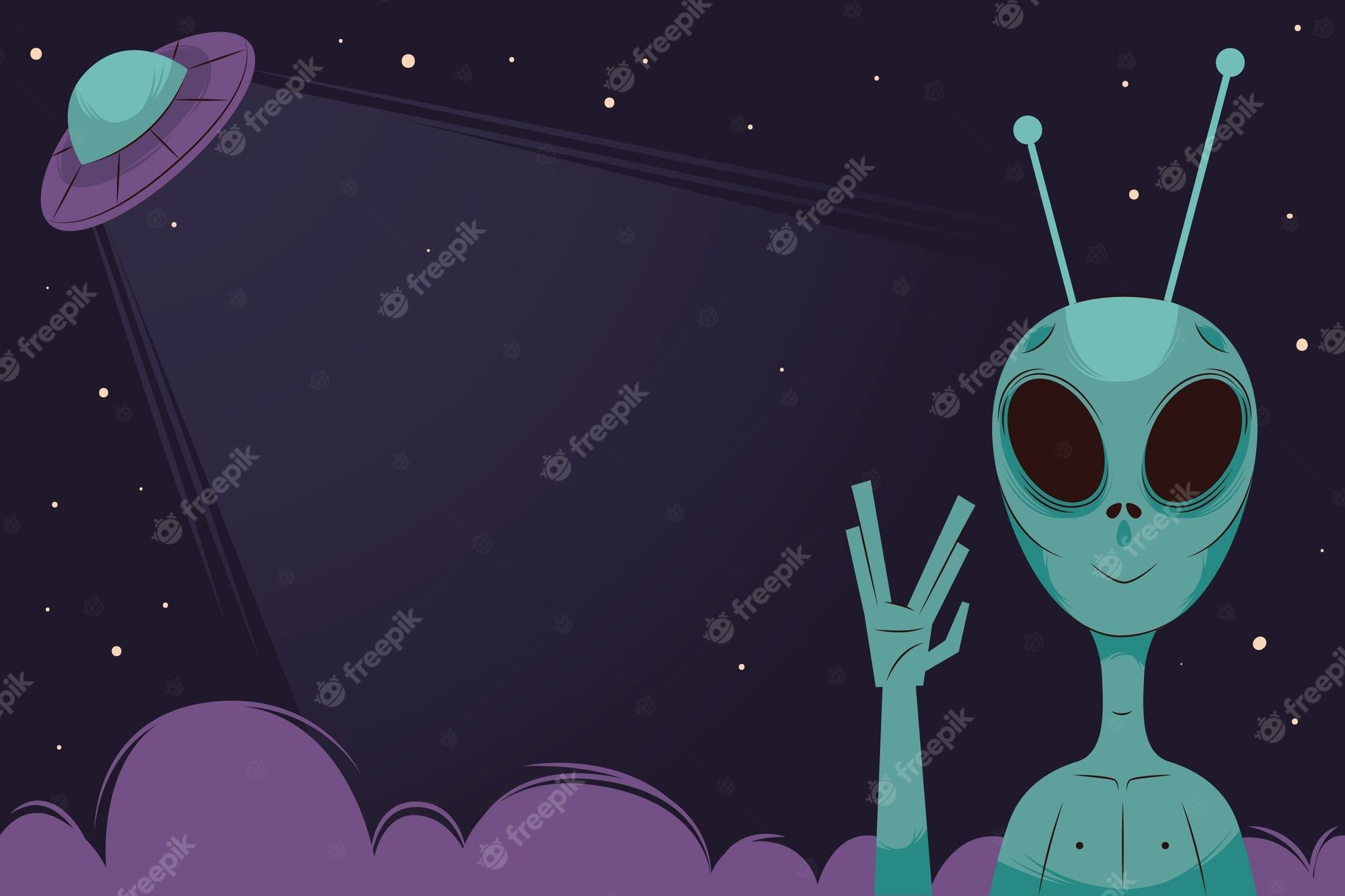 Cute Alien Wallpaper Image