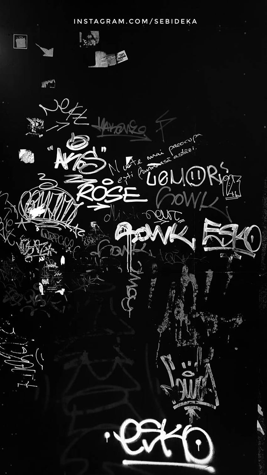 Dark graffiti HD wallpaper