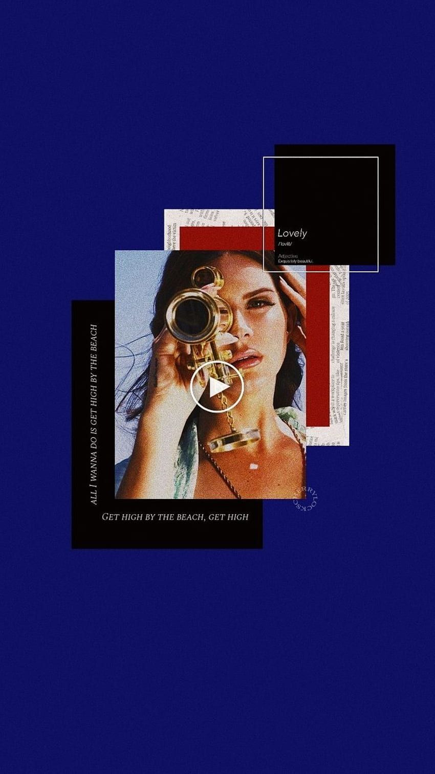 Lockscreen: Lana del rey Blue aesthetic. Aesthetic lockscreens HD phone wallpaper
